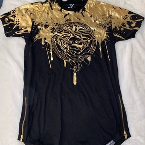 Black & Gold Medusa Tee - XL